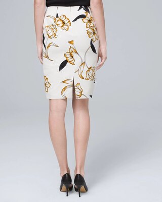Printed Pencil Skirt