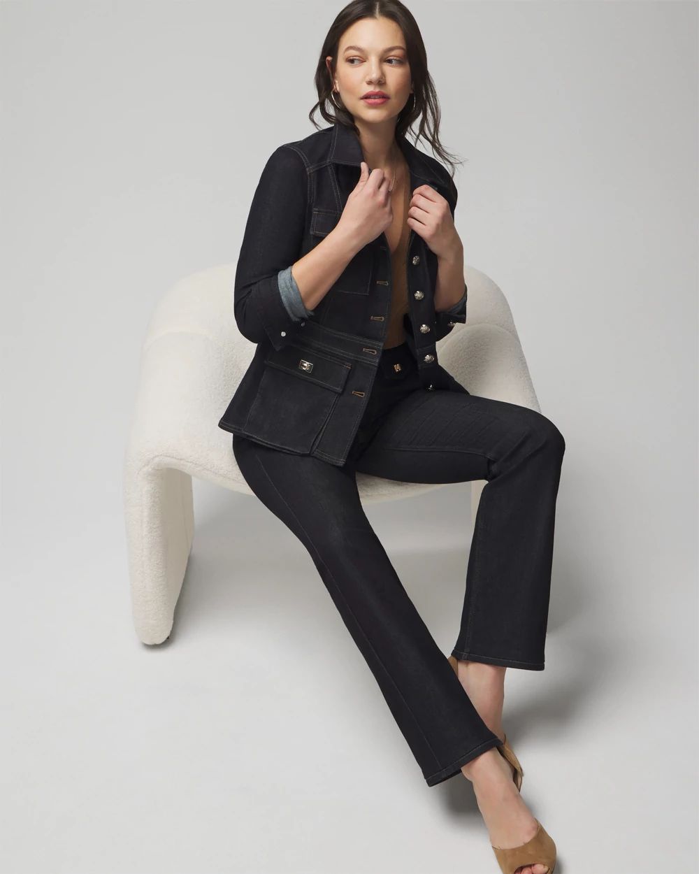 Curvy High Rise Sculpt Extended Bootcut Jeans