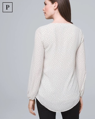Petite Polka Dot Blouse