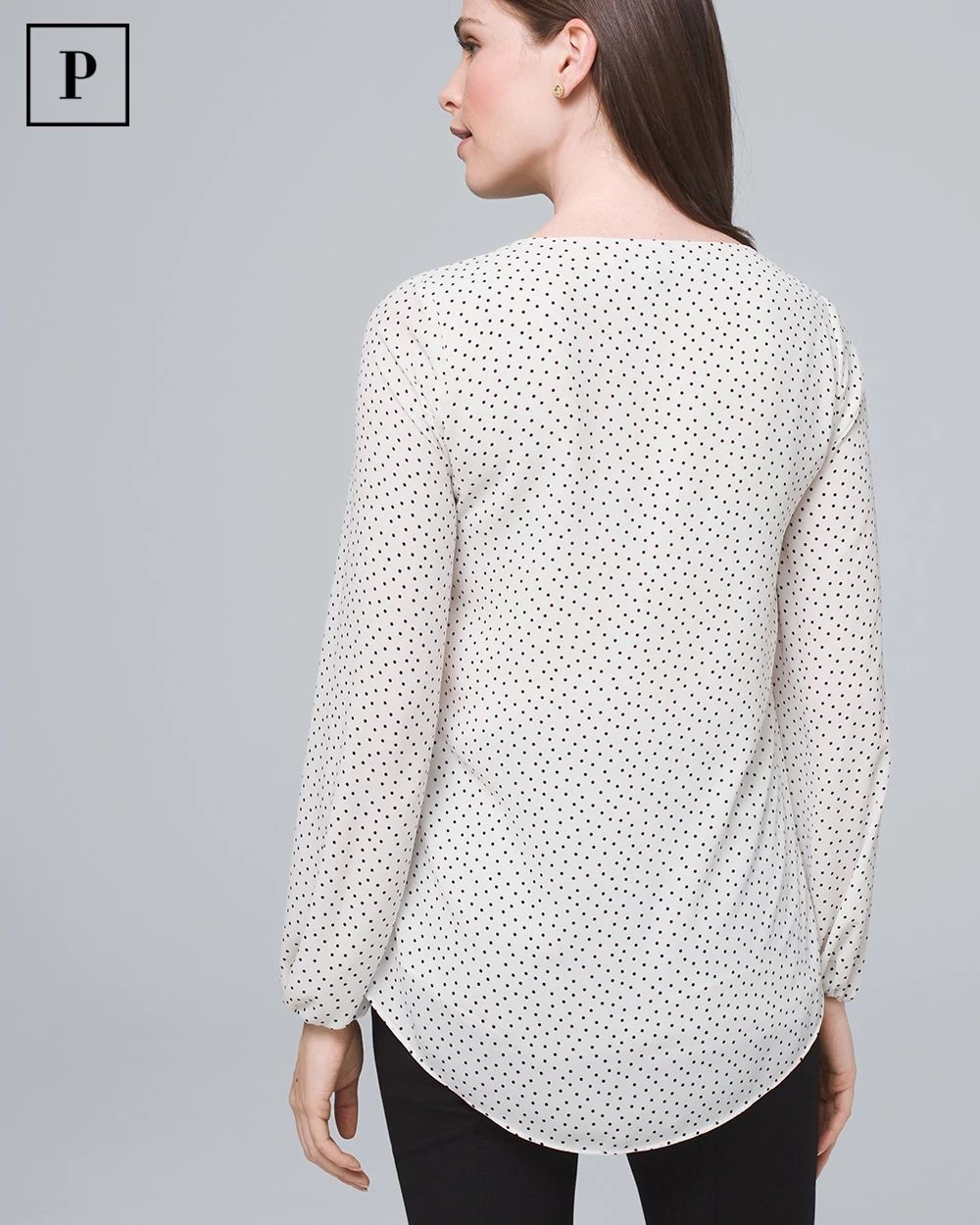 Petite Polka Dot Blouse