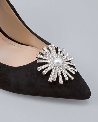 Faux Pearl Shoe Clips