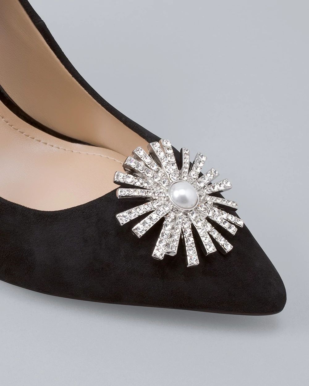 Faux Pearl Shoe Clips