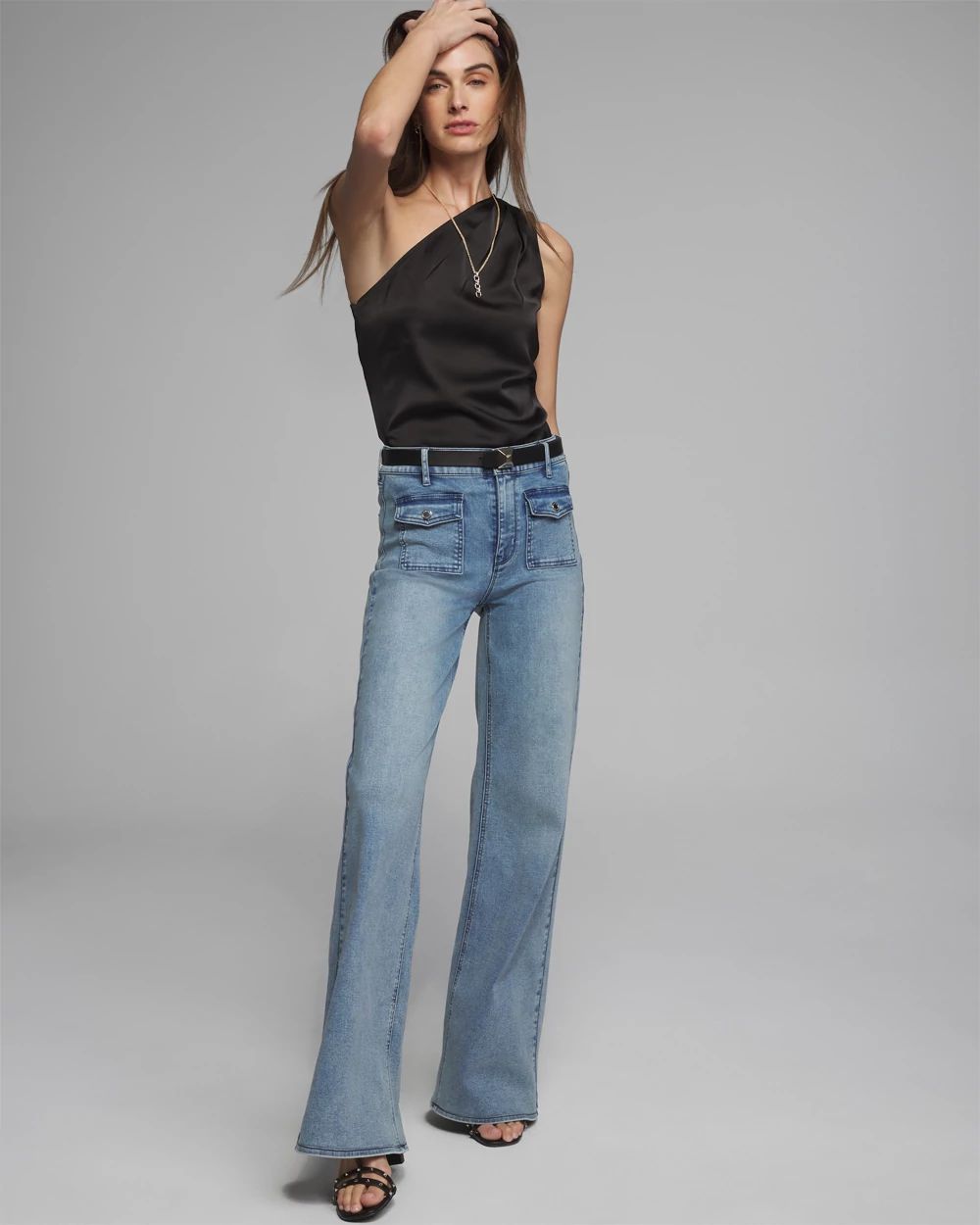 Outlet WHBM One Shoulder Blouse