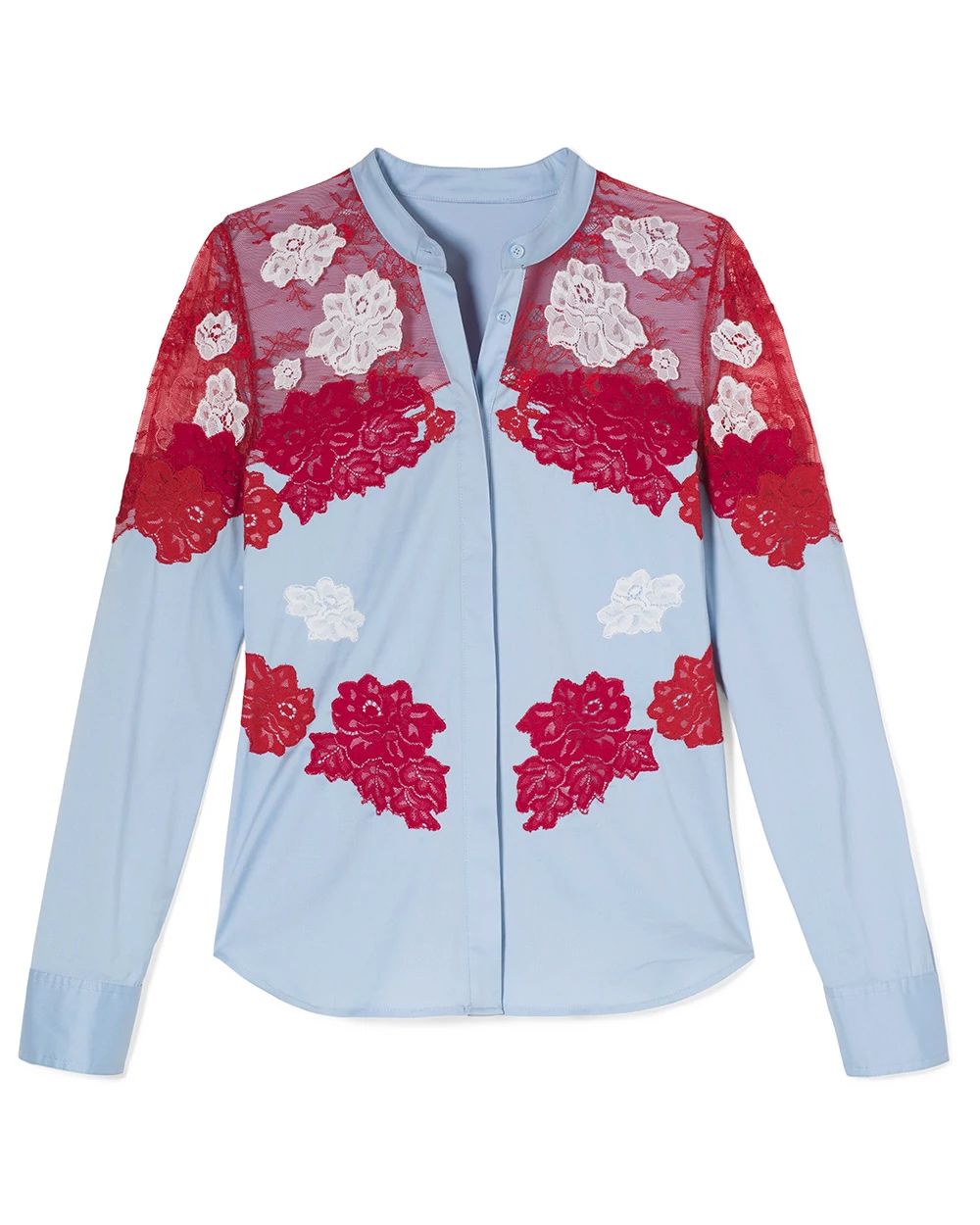 Lace Applique Shirt
