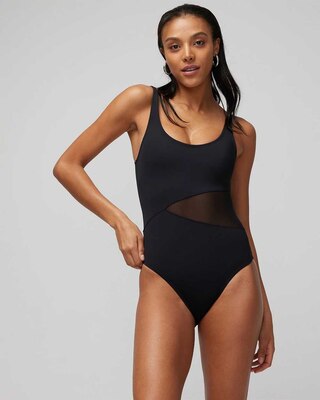 Mesh Cutout One-Piece Swimsuit