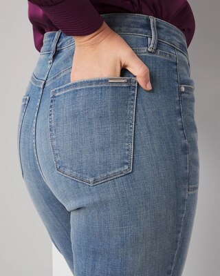 High-Rise Novelty Pocket Bootcut Jean click to view larger image.