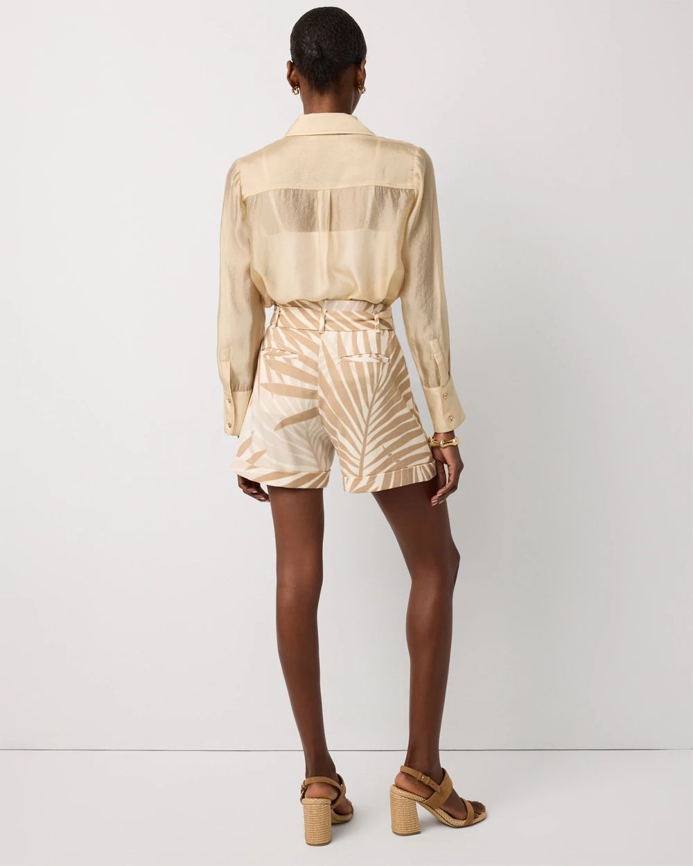 Belted High Rise Short