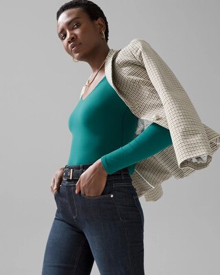 WHBM® FORME Long-Sleeve Dual Neck Tee