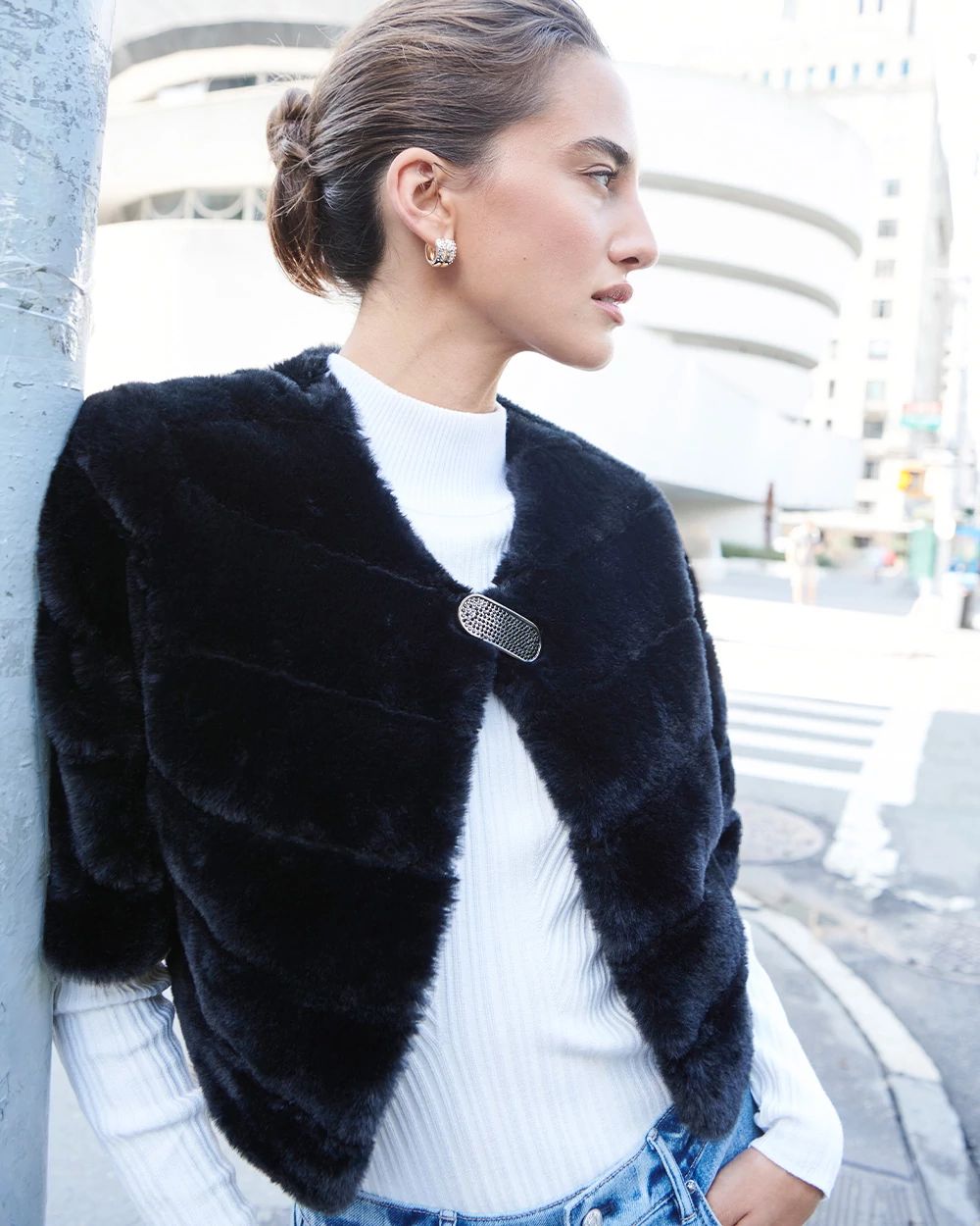 Faux Fur Bolero