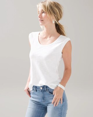 Sleeveless Scoop Tank