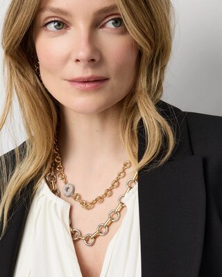Links + Rings Convertible Necklace