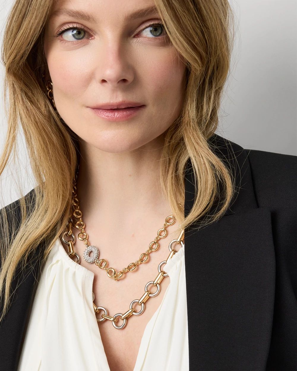 Links + Rings Convertible Necklace