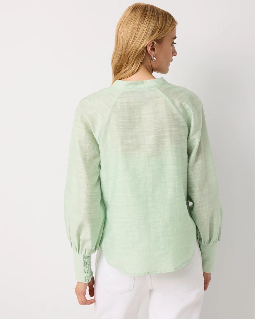 Floral Raglan Sleeve Shirt click to view larger image.