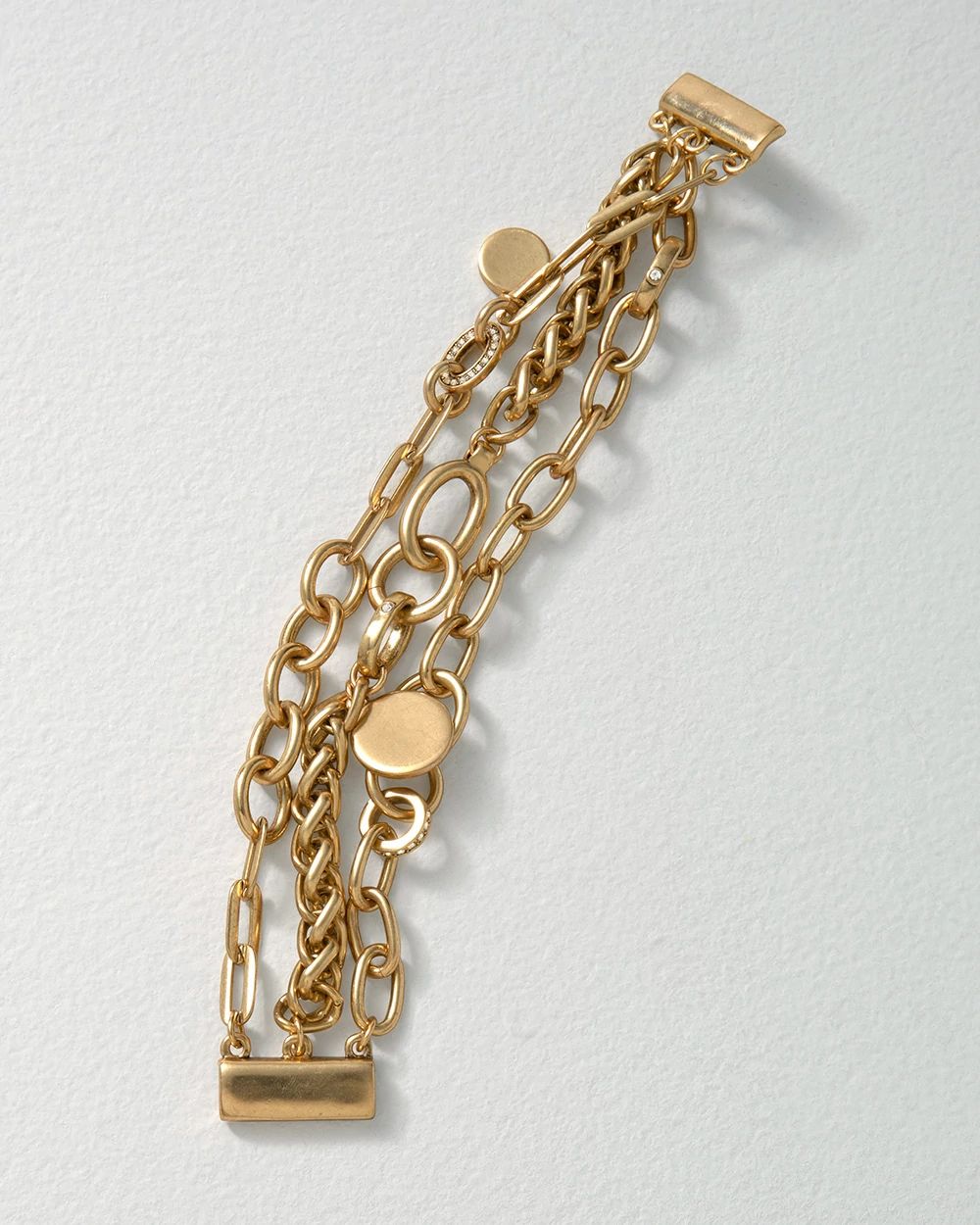 Goldtone Chain Magnetic Bracelet click to view larger image.