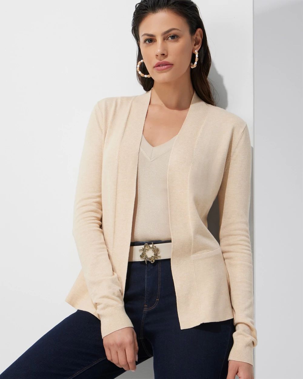 Outlet WHBM Peplum Cardigan