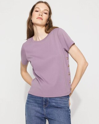 Side Button Tee