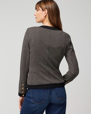WHBM® Jacquard Knit Stylist Jacket click to view larger image.
