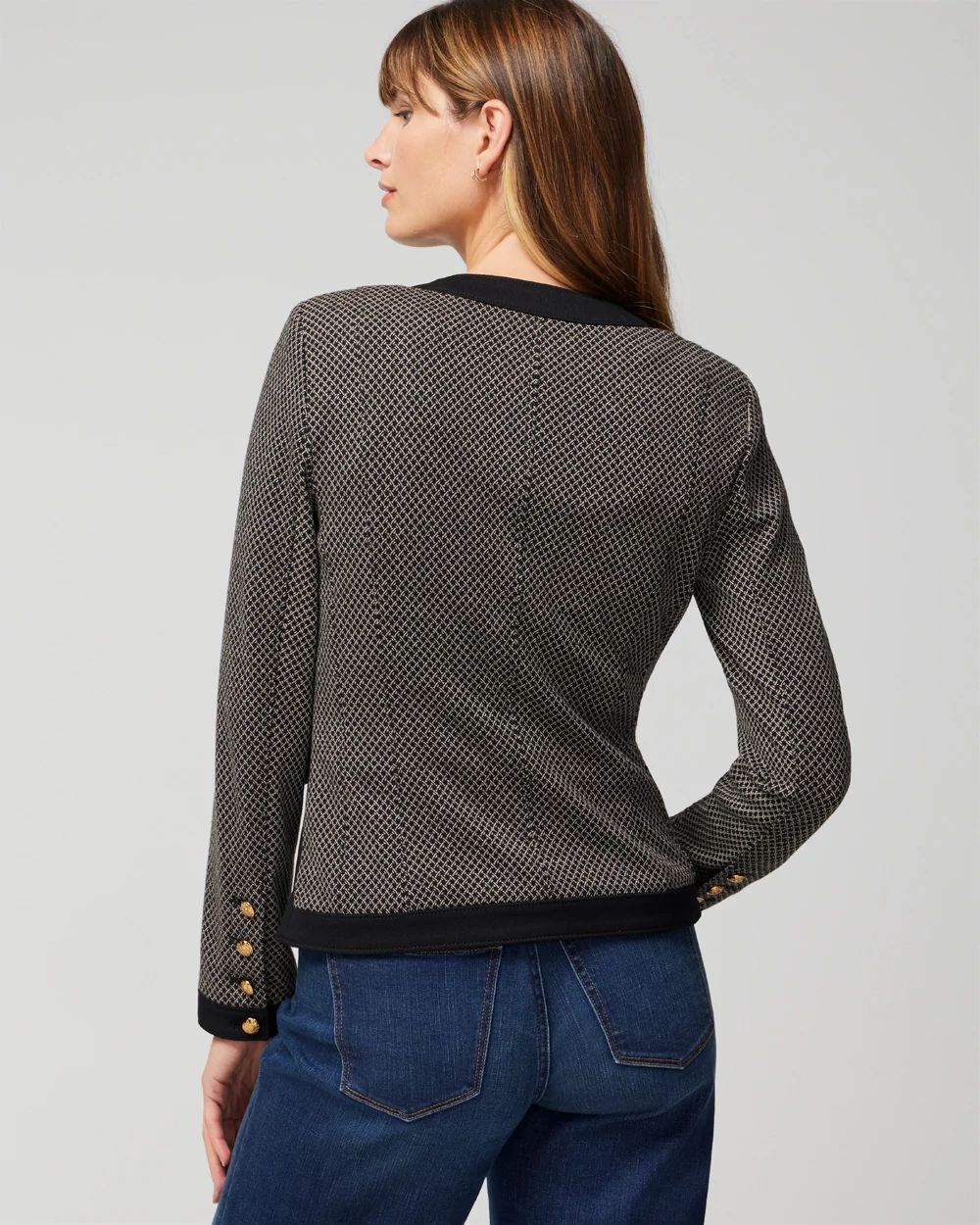 Petite WHBM® Jacquard Knit Stylist Jacket