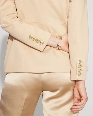 Petite Double-Breasted Utility Blazer click to view larger image.