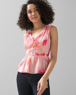 Ruched-Waist Blouse