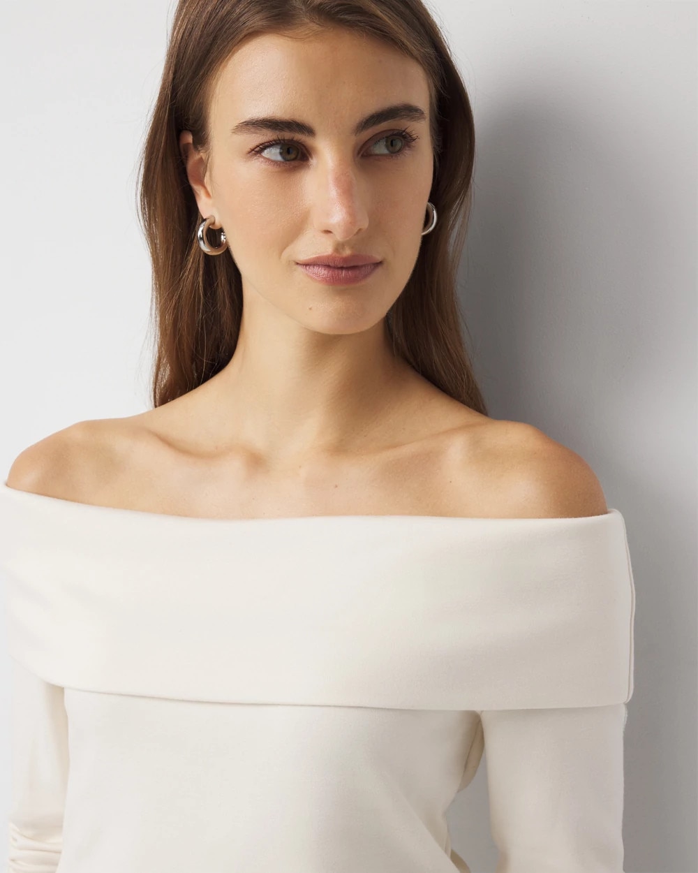 Off-The-Shoulder Fold-Over Jumpsuit