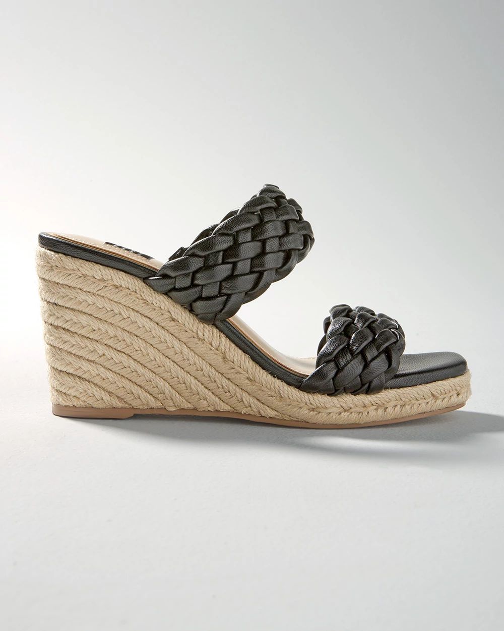 Braided High-Heel Wedge
