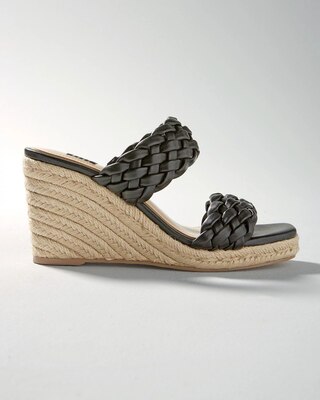 Braided High-Heel Wedge