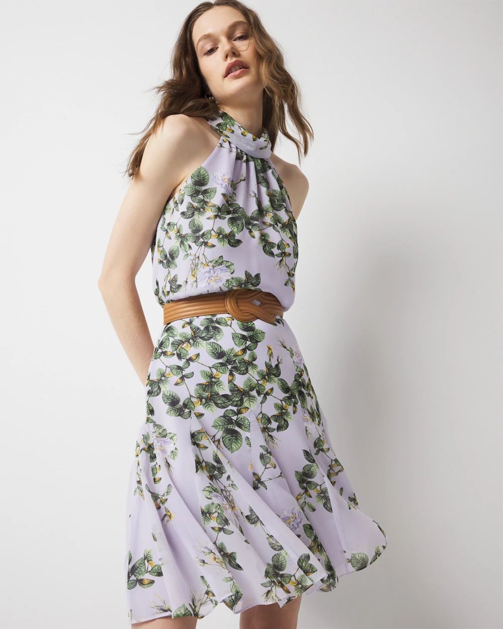 Petite Chiffon Halter Top