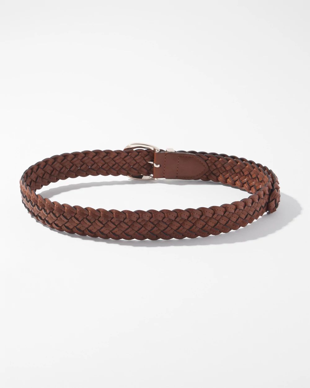 Braided Leather Denim Belt click to view larger image.