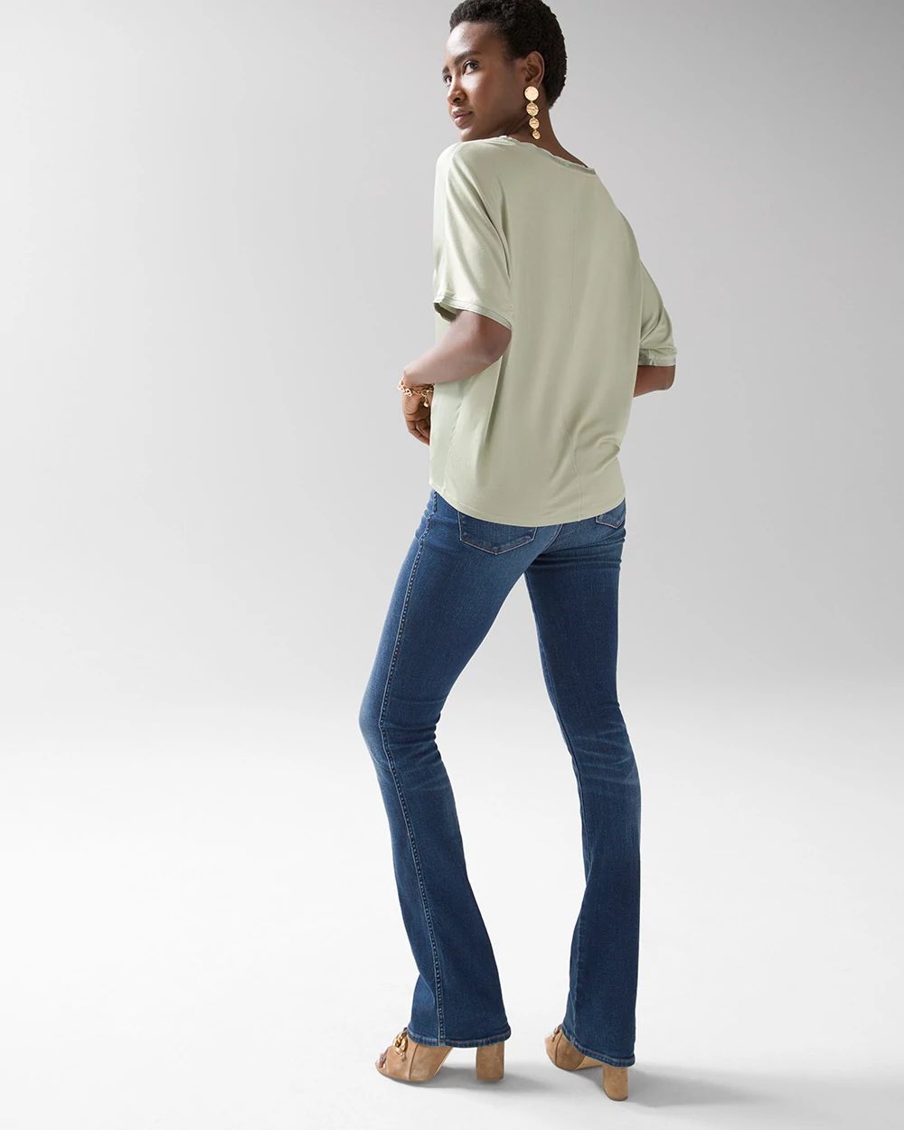 Short-Sleeve Woven Dolman