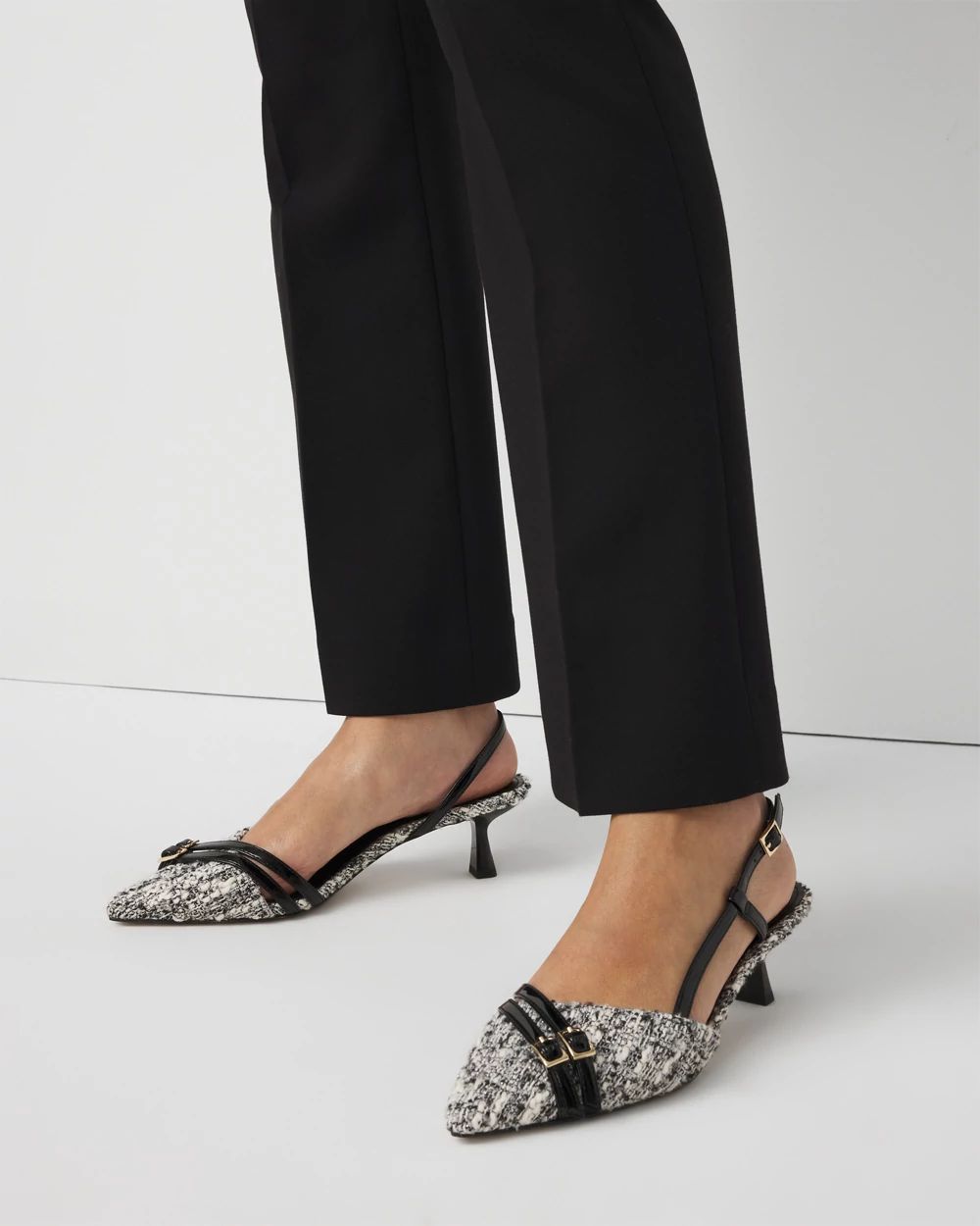 Bouclé Slingback Pump
