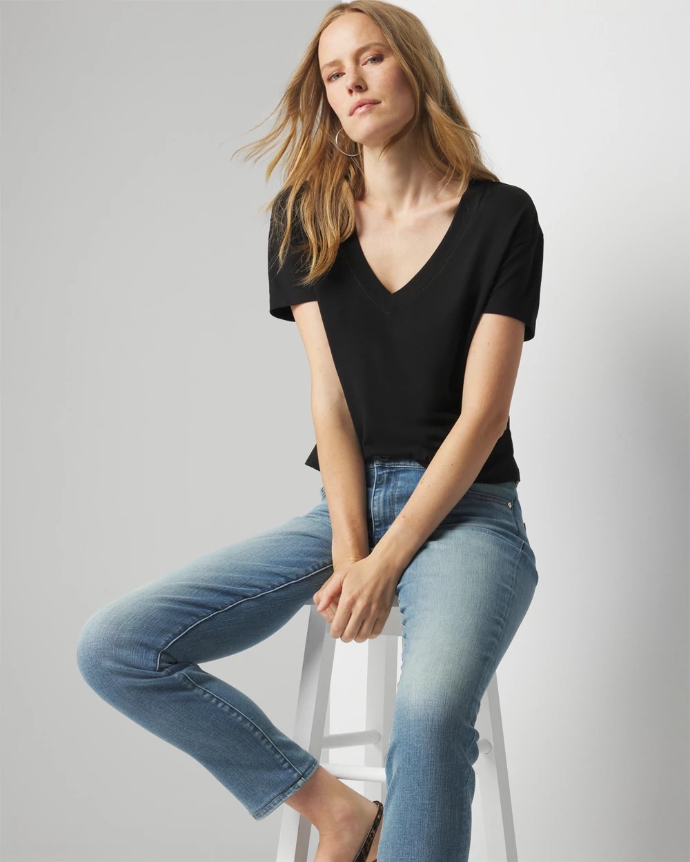 Cotton Modal High Rise Tee
