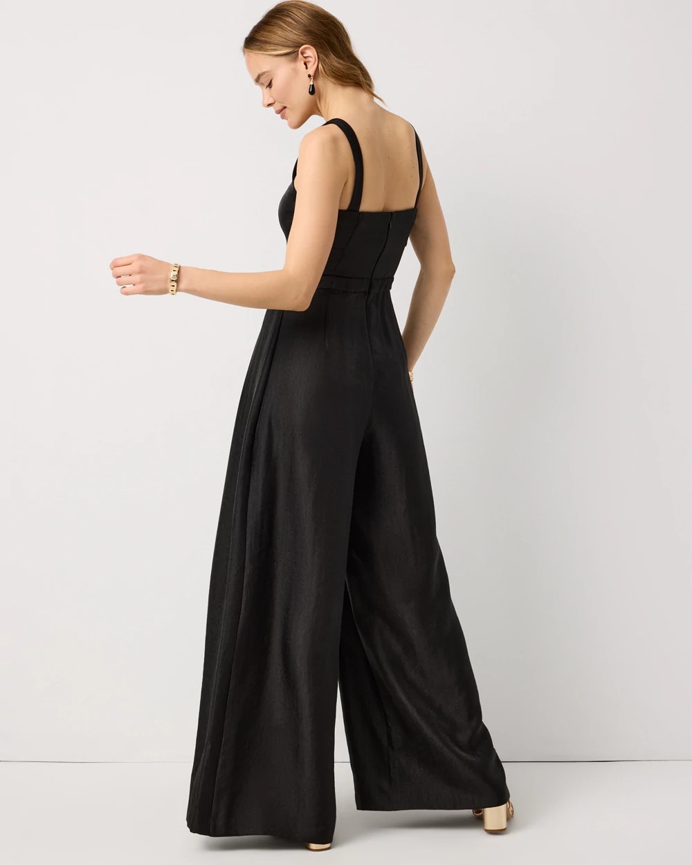 Square Neck Wide Leg Jumpsuit - image 4