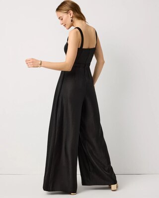Square Neck Wide Leg Jumpsuit click to view larger image.