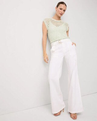 Extra High Rise Wide Leg Utility Jean