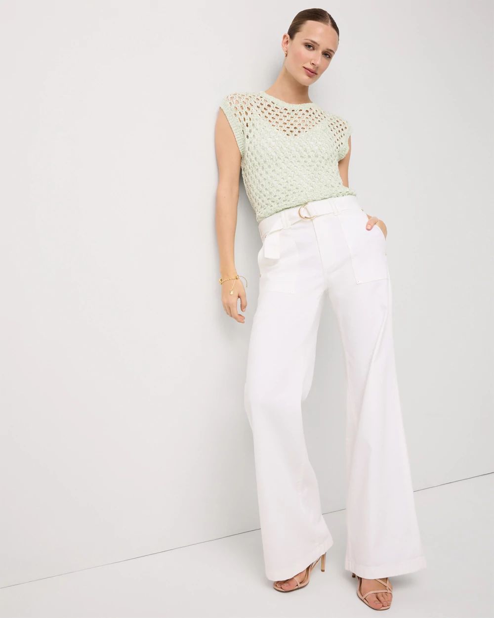 Extra High Rise Wide Leg Utility Jean