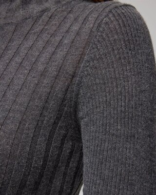 Long Sleeve Cashmere Blend Mockneck