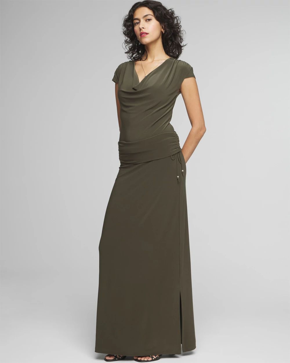 Matte Jersey Convertible Maxi Skirt