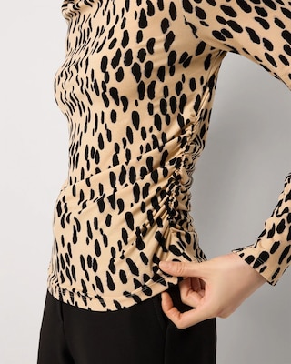 Mockneck Long Sleeve Top click to view larger image.