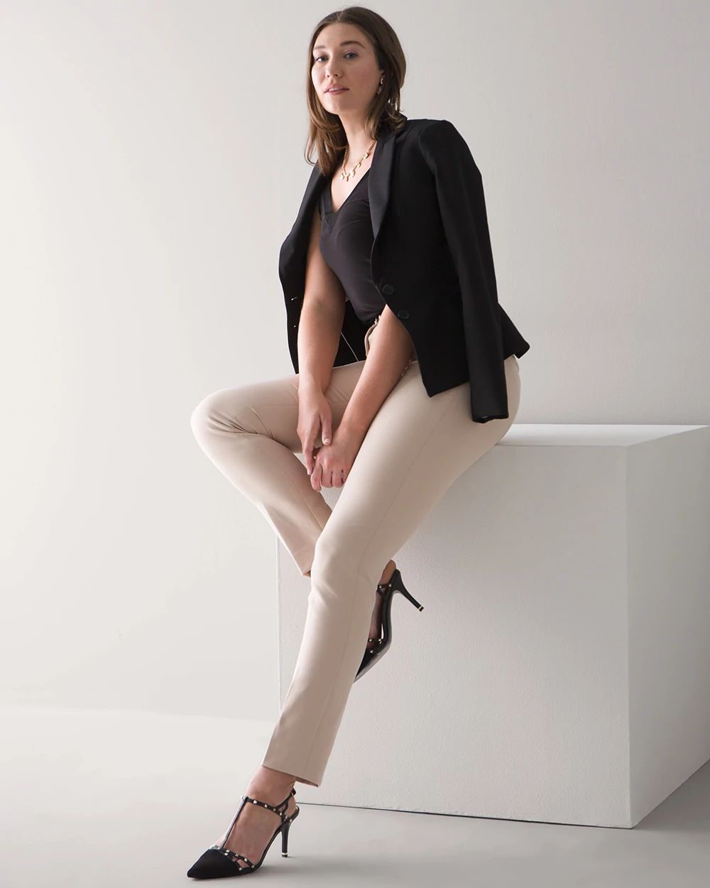 Curvy WHBM®  Elle Slim Trouser Comfort Stretch Pant
