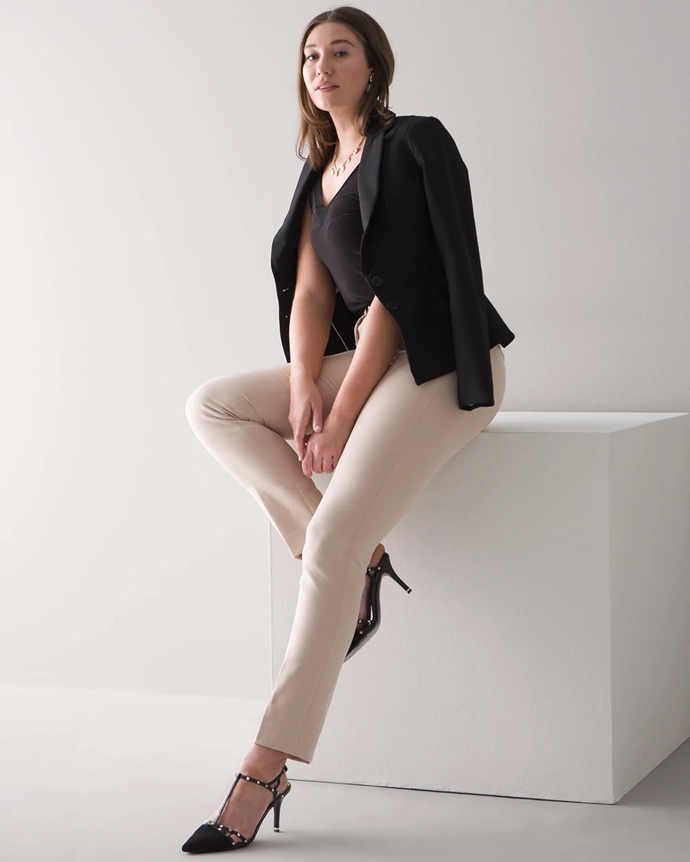 WHBM® Elle Slim Trouser Comfort Stretch Pants
