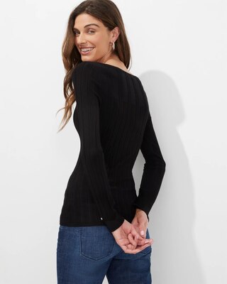 Outlet WHBM Boat-Neck Pullover Sweater
