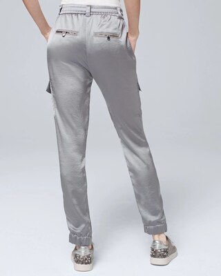 WHBM WKND Satin Jogger Pants