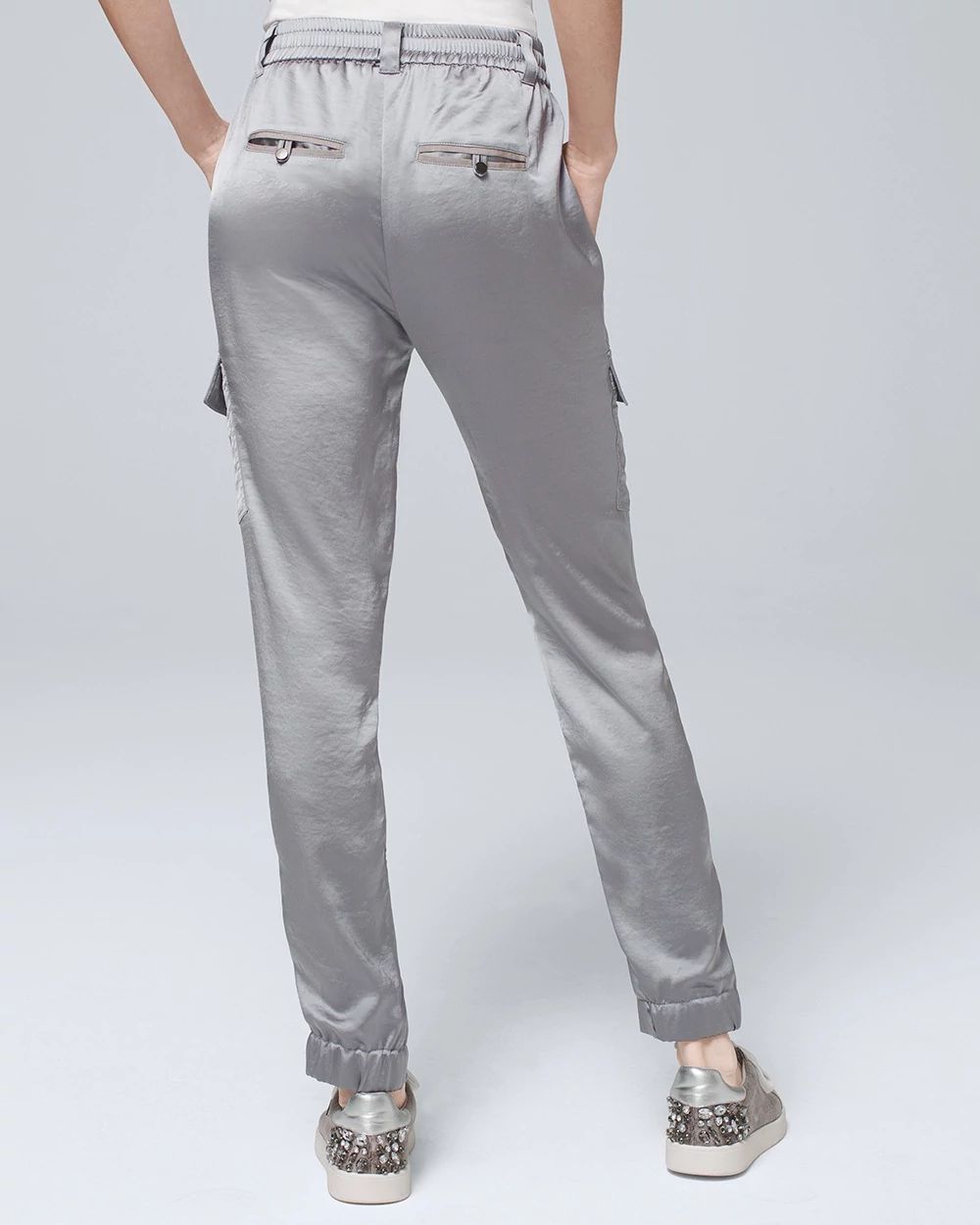 WHBM WKND Satin Jogger Pants