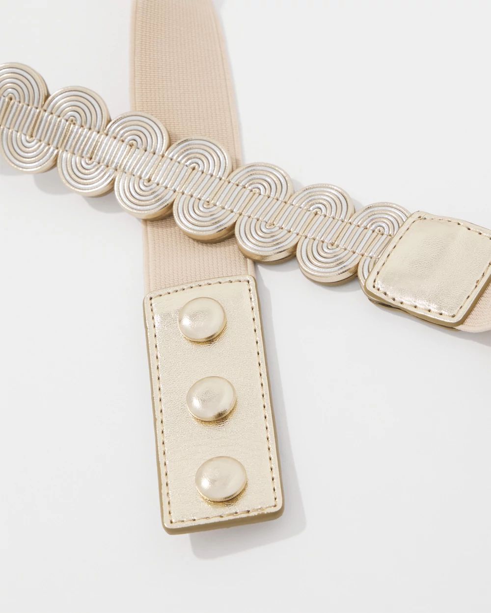 Mixed Metal Stretch Belt