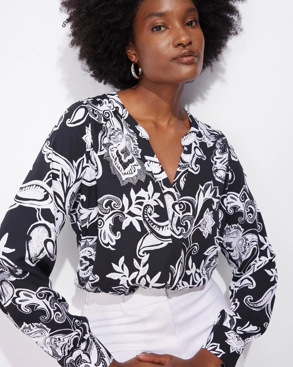 Outlet WHBM Soft Button-Down Shirt