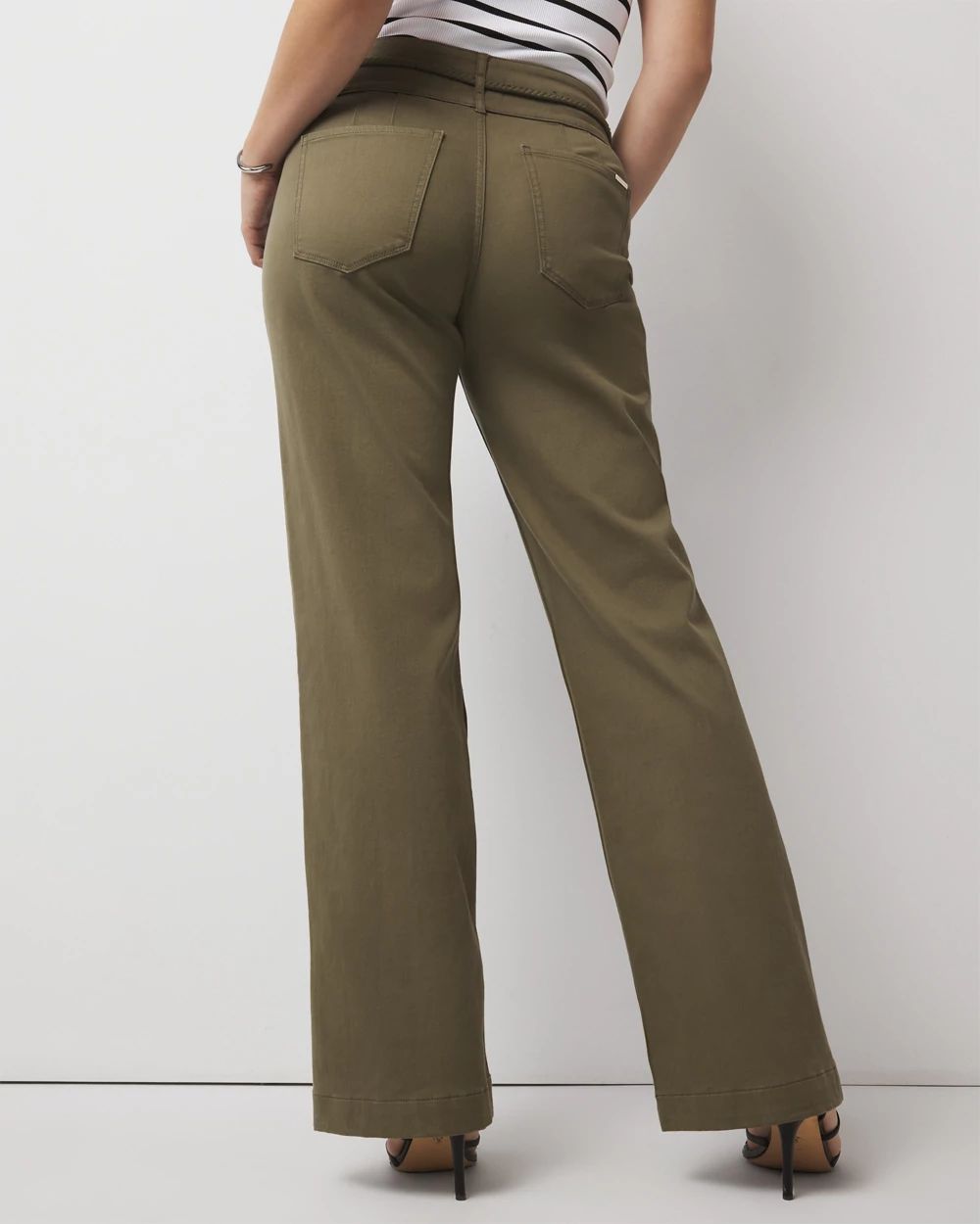 Curvy Extra High-Rise Pret Braided Trouser Pant