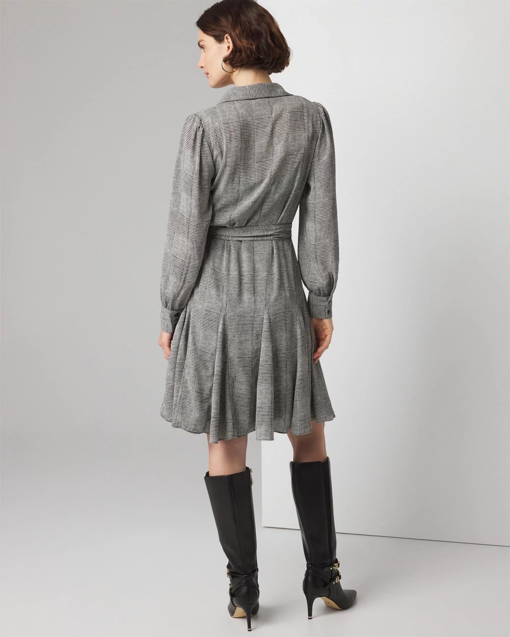 Long Sleeve Shirt Dress click to view larger image.