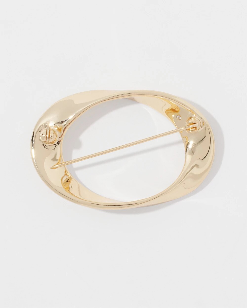 Gold Twisted Brooch - image 4