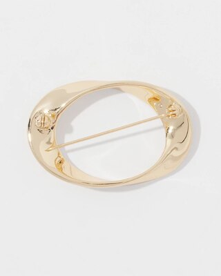 Gold Twisted Brooch click to view larger image.